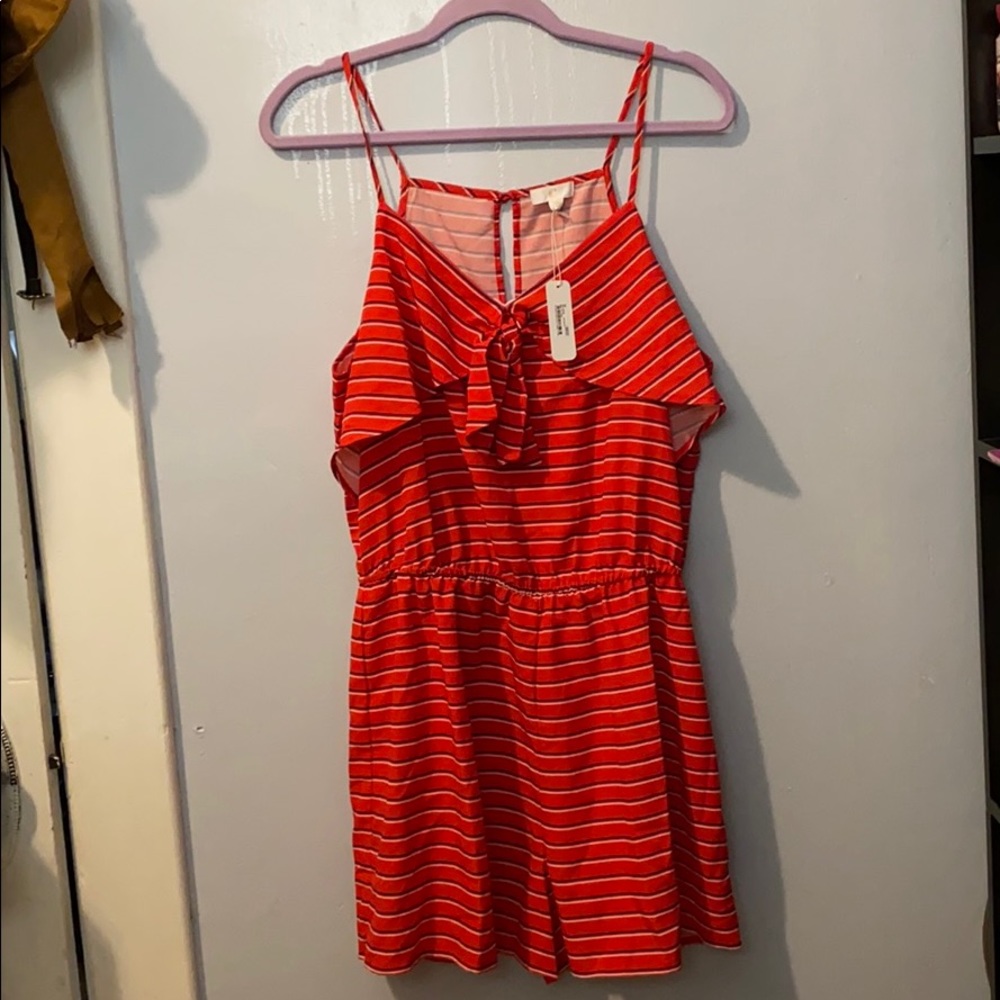Perfect July 4th romper! Red white and blue